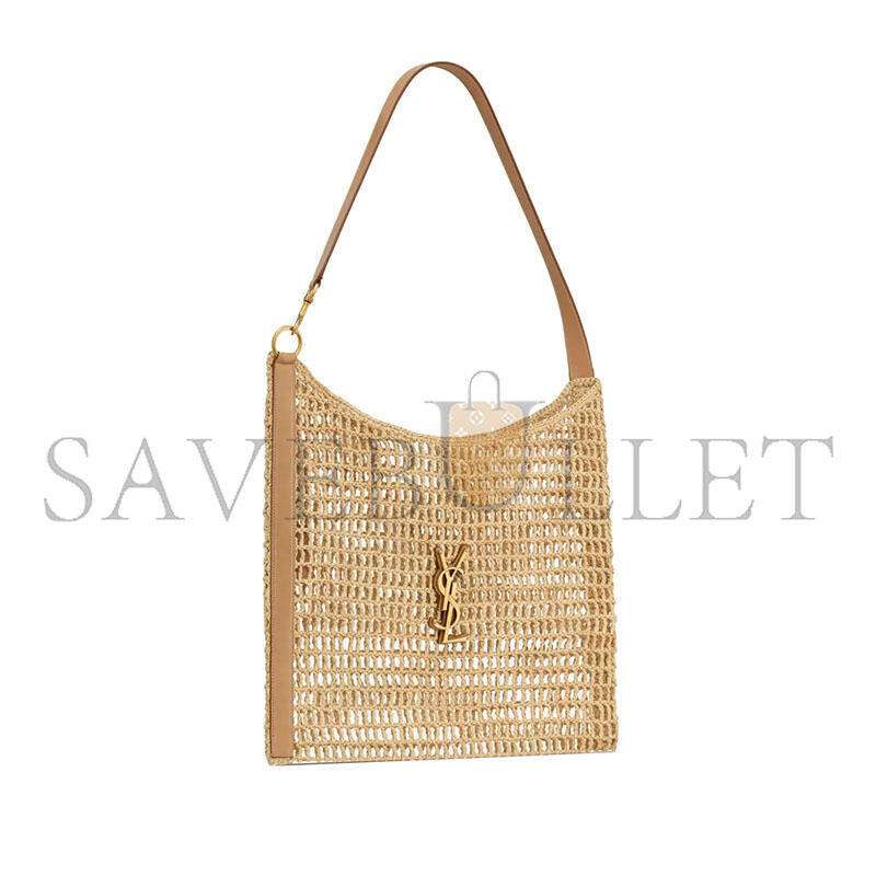 YSL RAFFIA CROCHET TOTE BAG (46*38*2.5cm)